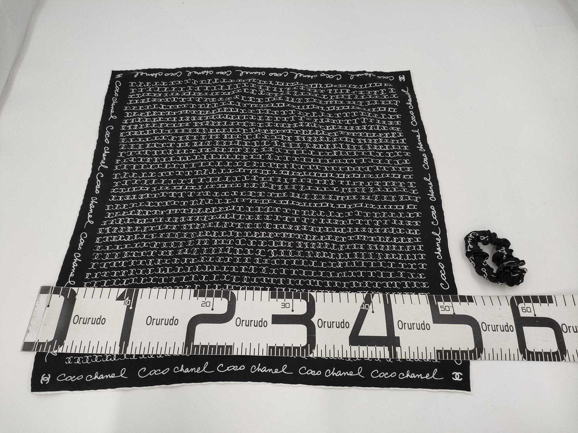 CHANEL Camellia Scarf 22K Coco Mark Other Accessories
