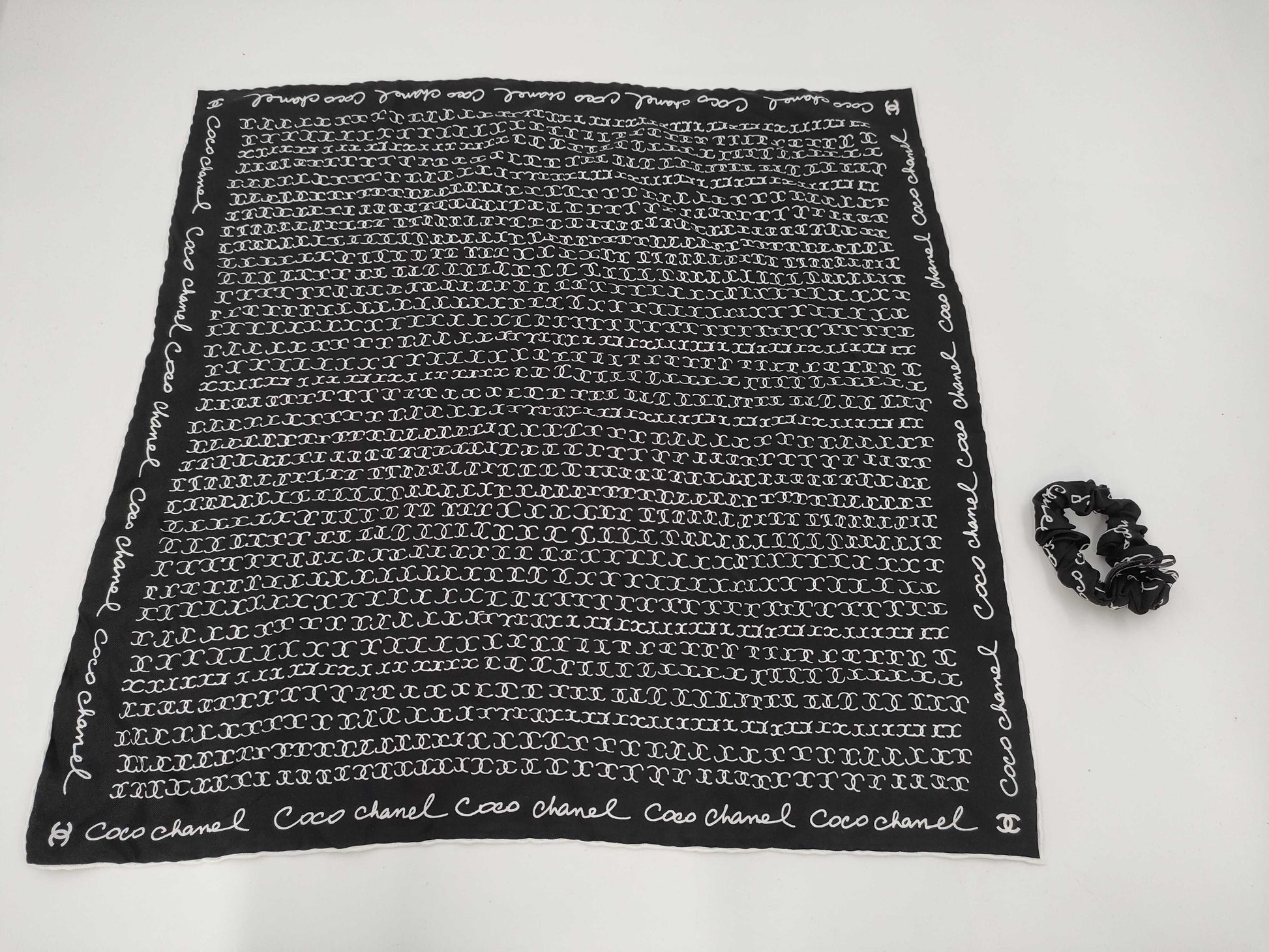 CHANEL Camellia Scarf 22K Coco Mark Other Accessories