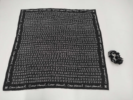 CHANEL Camellia Scarf 22K Coco Mark Other Accessories