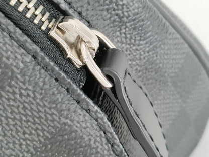 LOUIS VUITTON Damier Graphite RFID Dopp Kid Handbag