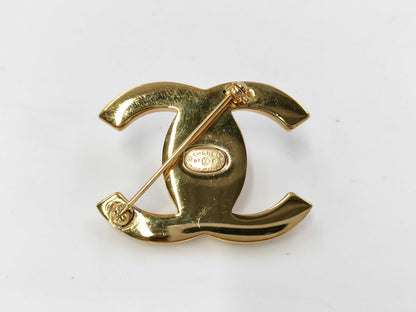CHANEL Chanel 97P Turn Lock Coco Mark Brooch