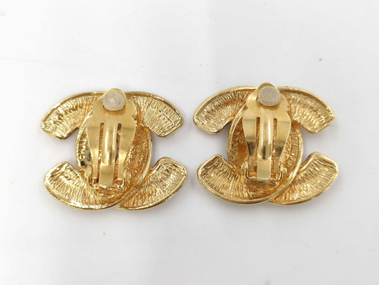 CHANEL Coco Mark Matelasse Earrings