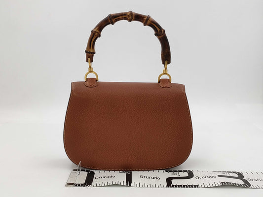 GUCCI Bamboo Shoulder Bag Leather Shoulder Bag