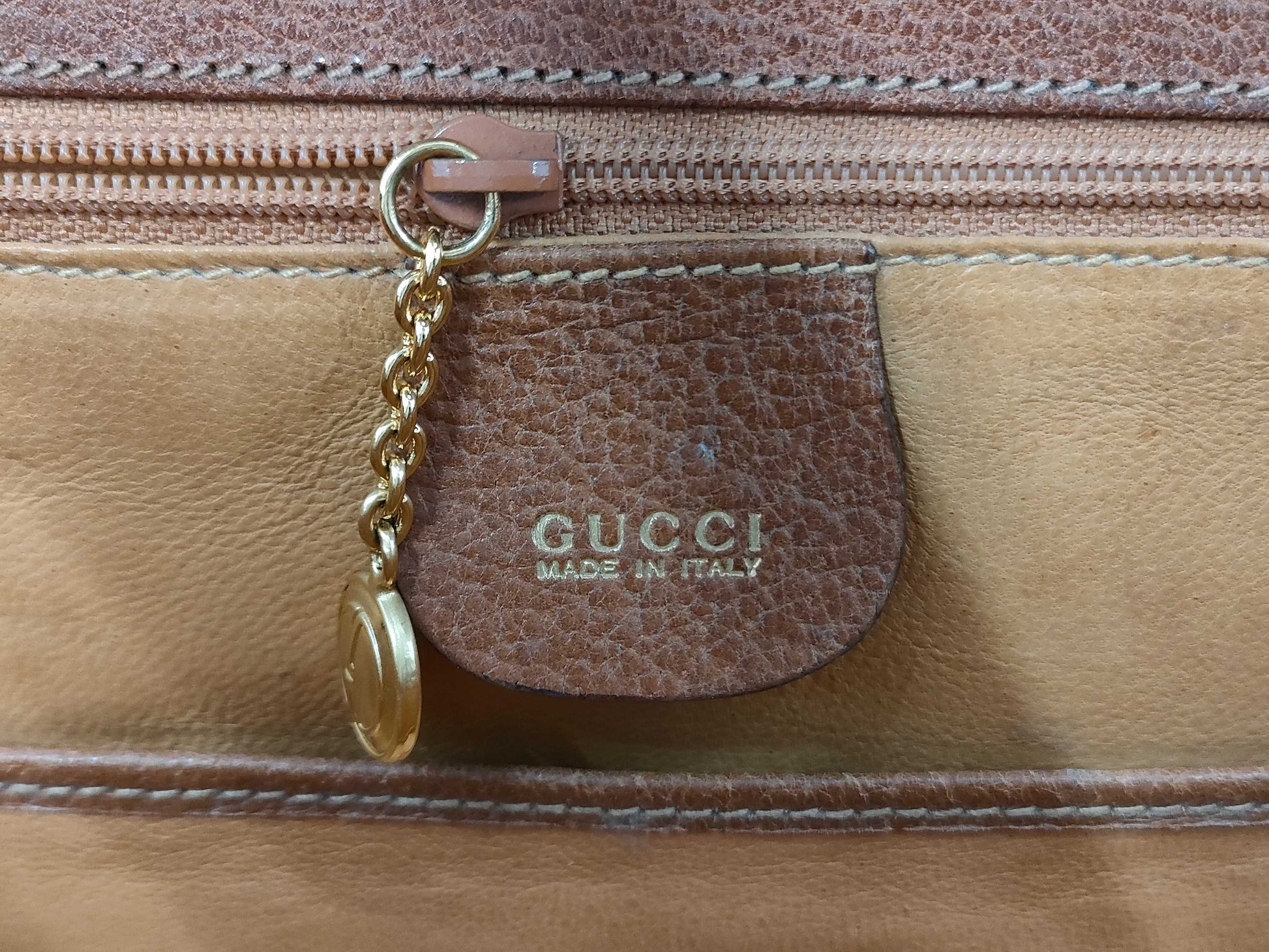 GUCCI Bamboo Shoulder Bag Leather Shoulder Bag