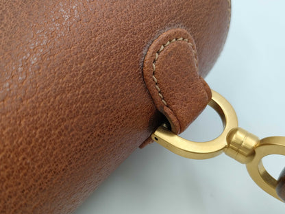GUCCI Bamboo Shoulder Bag Leather Shoulder Bag