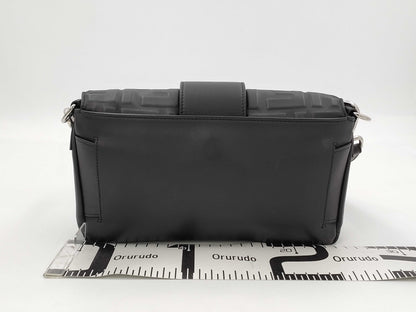FENDI Zucca Shoulder Bag Leather Shoulder Bag