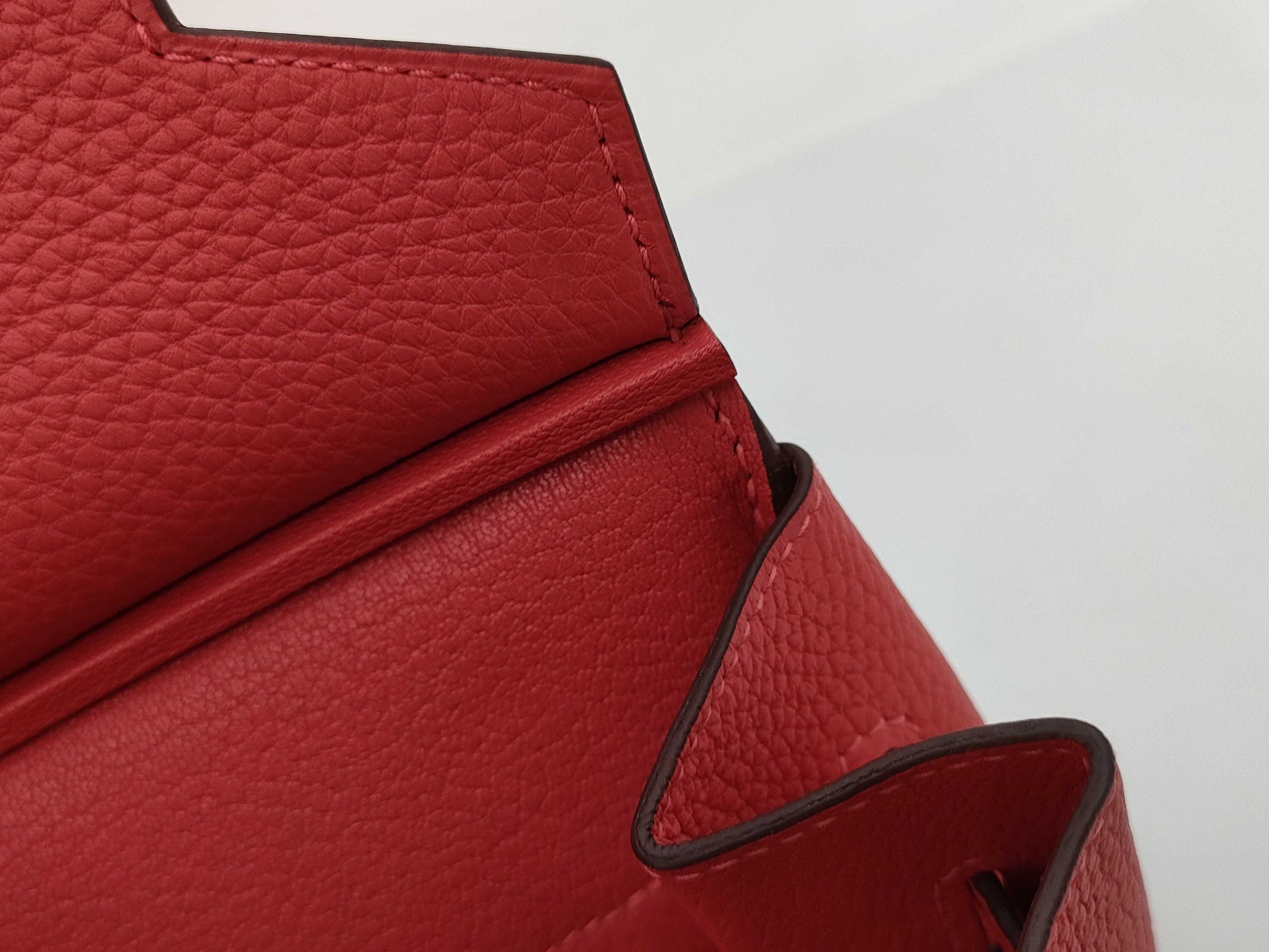 HERMES Birkin 35 Handbag Leather □R Red Handbag