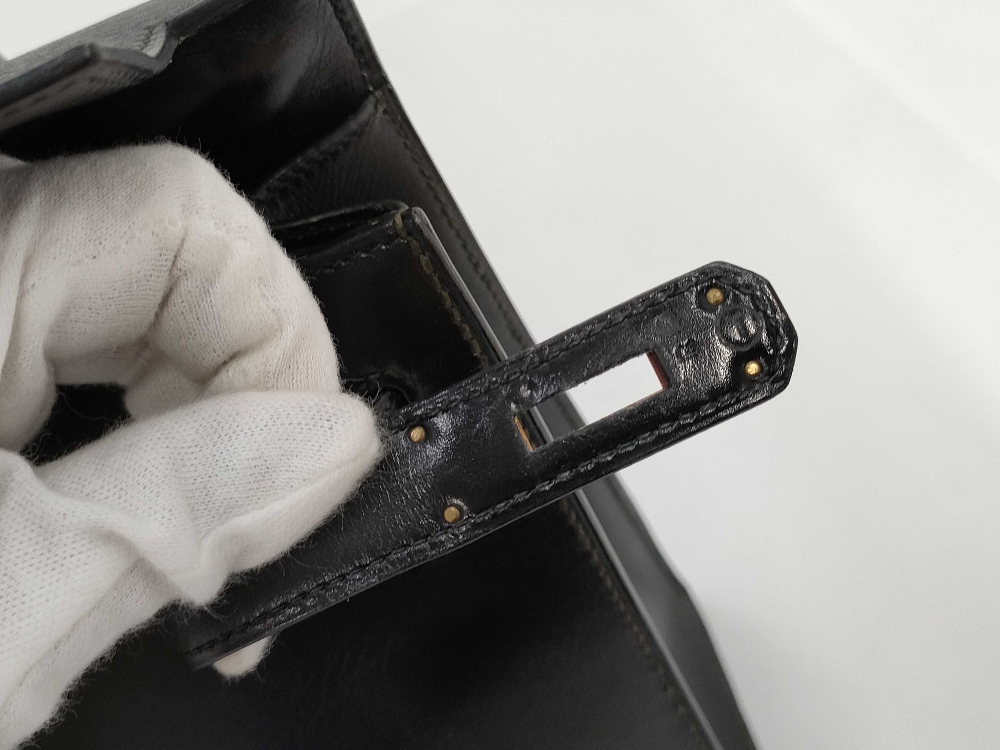 HERMES Kelly 32〇T Black Handbag