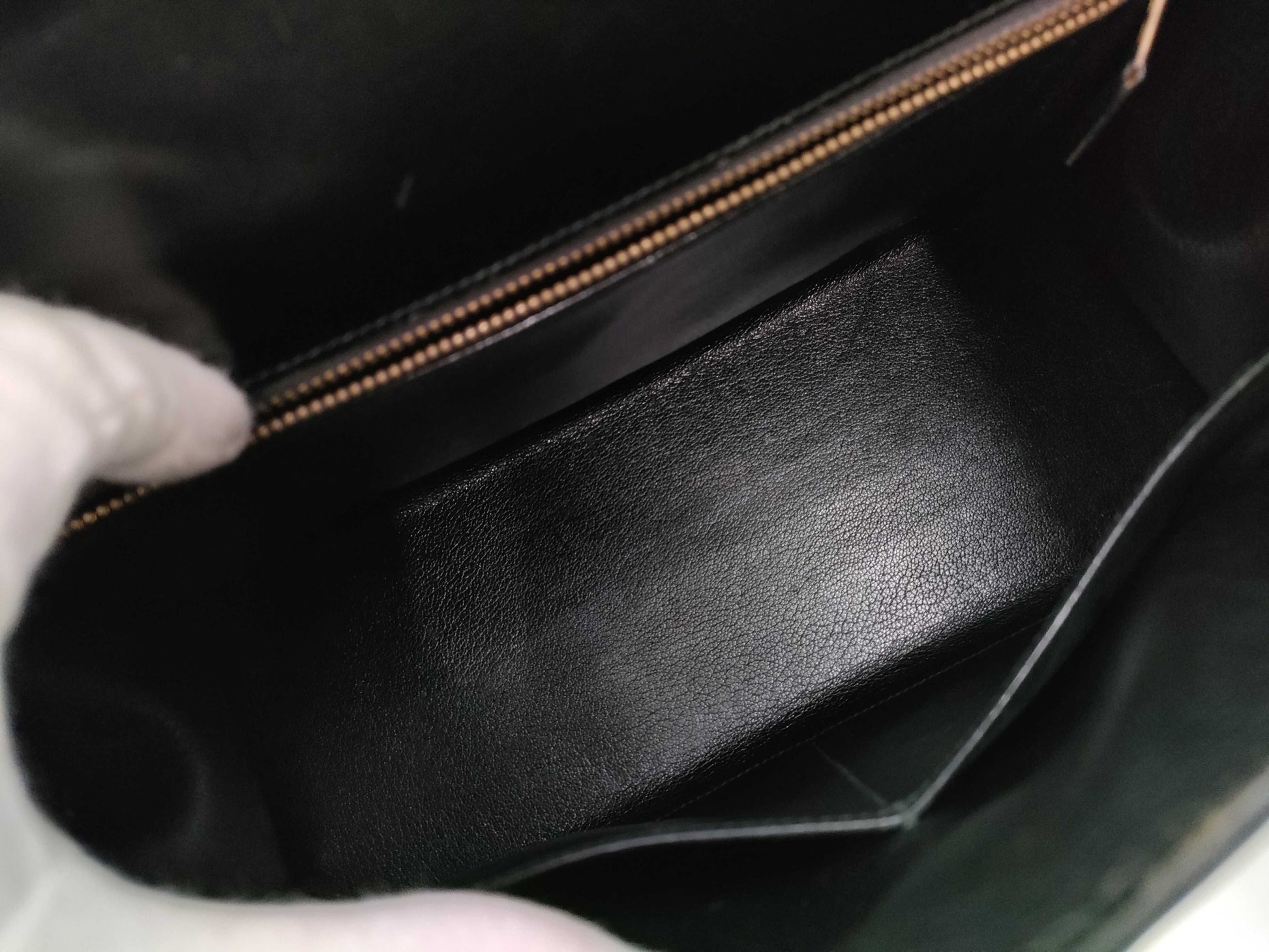 HERMES Kelly 32〇T Black Handbag