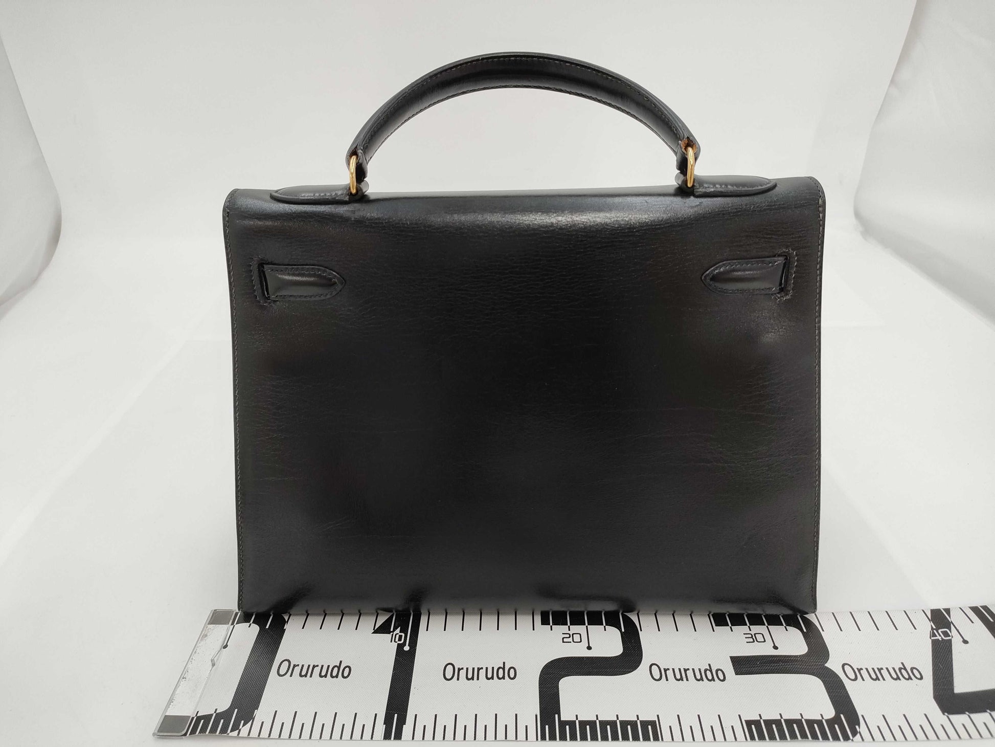 HERMES Kelly 32〇T Black Handbag