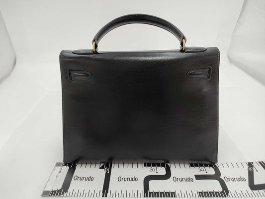 HERMES Kelly 32〇T Black Handbag