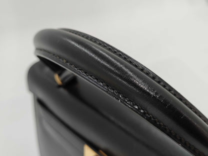 HERMES Kelly 32〇T Black Handbag
