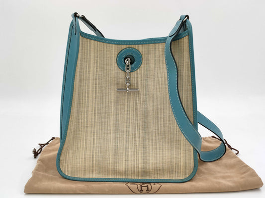 HERMES Vespa PM Canvas Shoulder Bag