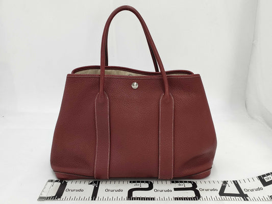HERMES Garden Party PM Tote Bag Leather Tote Bag