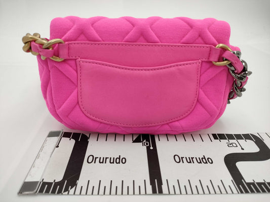 CHANEL Pink Jersey Waist Pouch