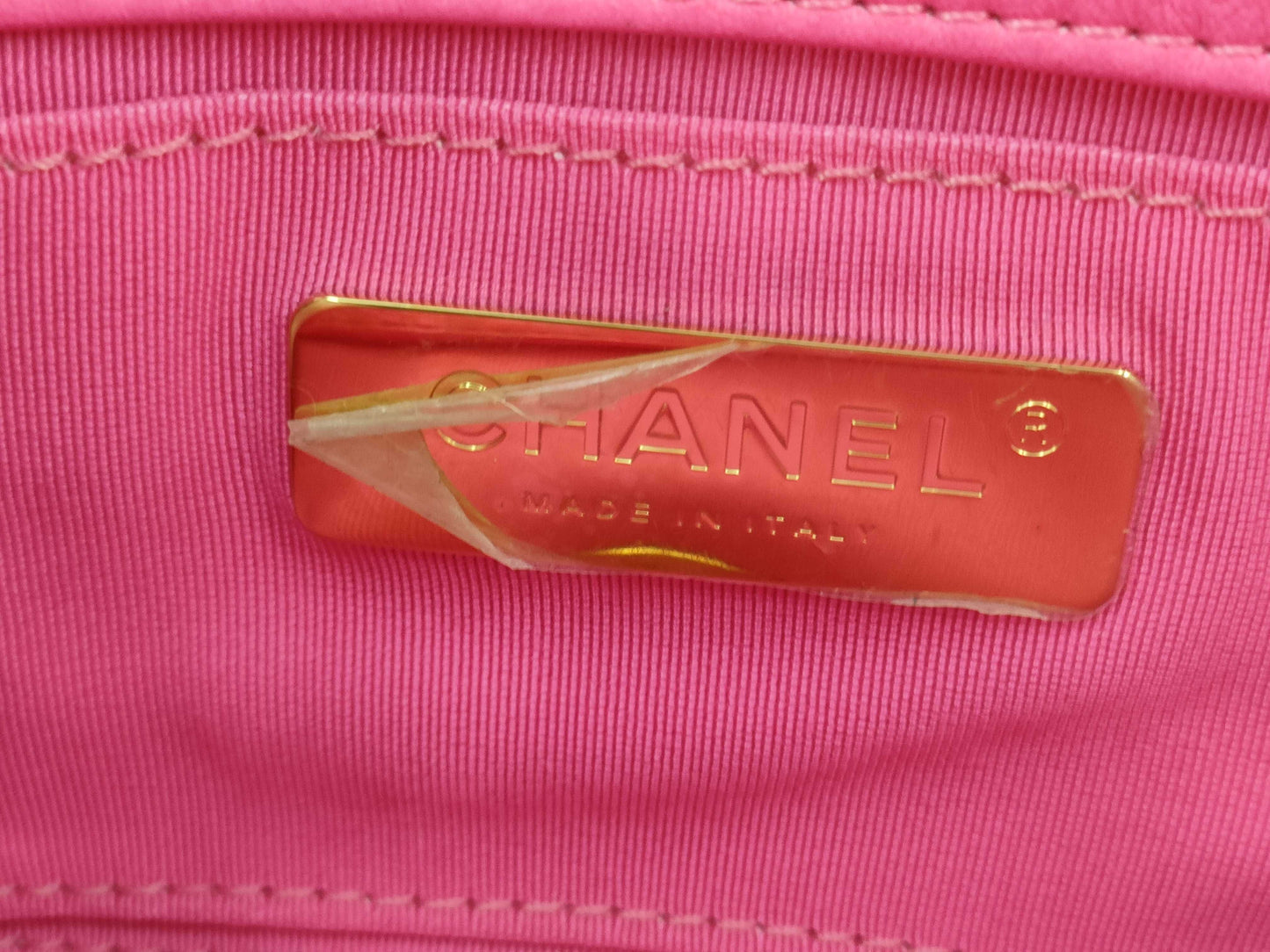 CHANEL Pink Jersey Waist Pouch