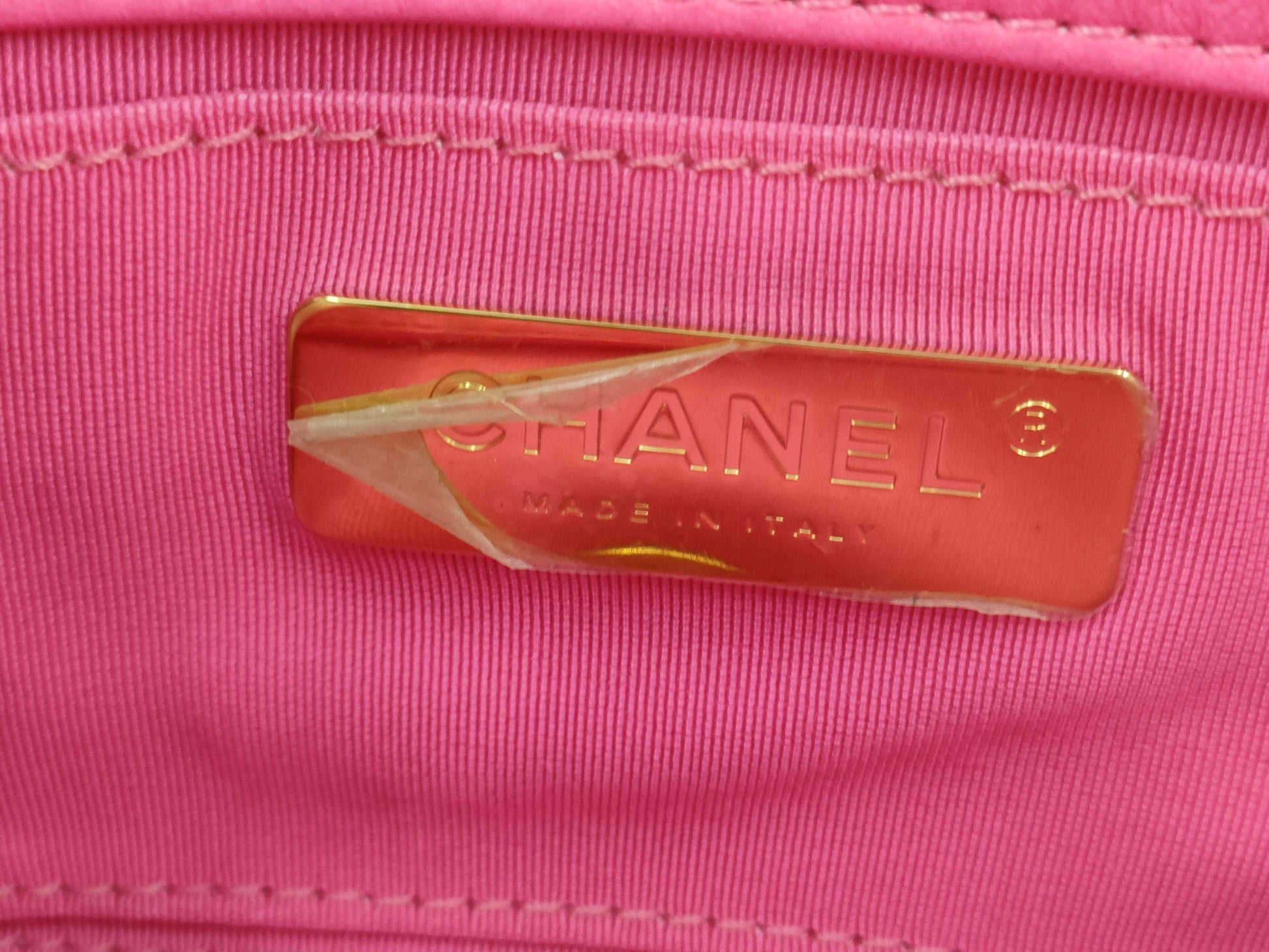 CHANEL Pink Jersey Waist Pouch