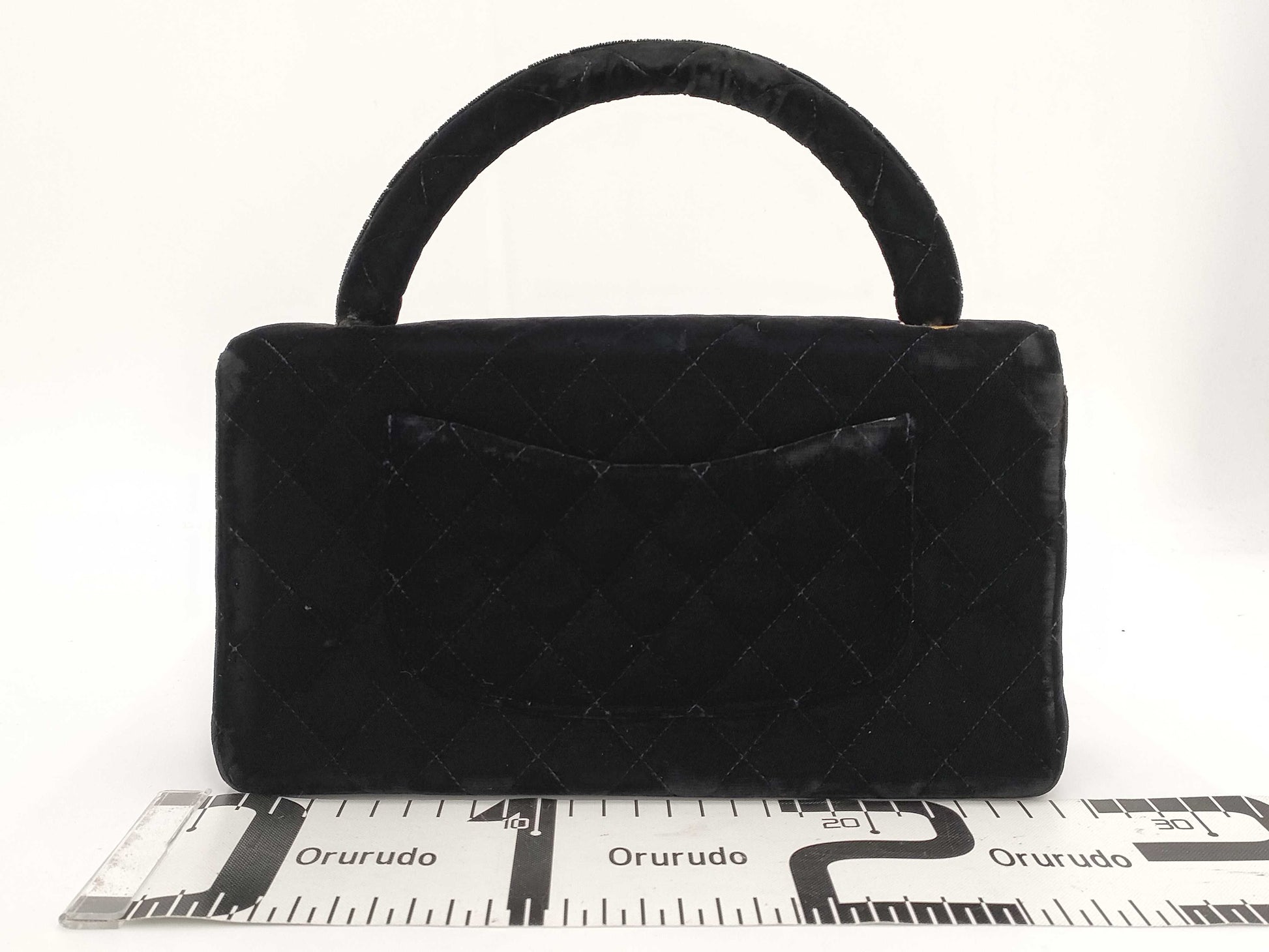 CHANEL Velvet Black Handbag