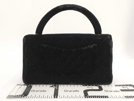 CHANEL Velvet Black Handbag