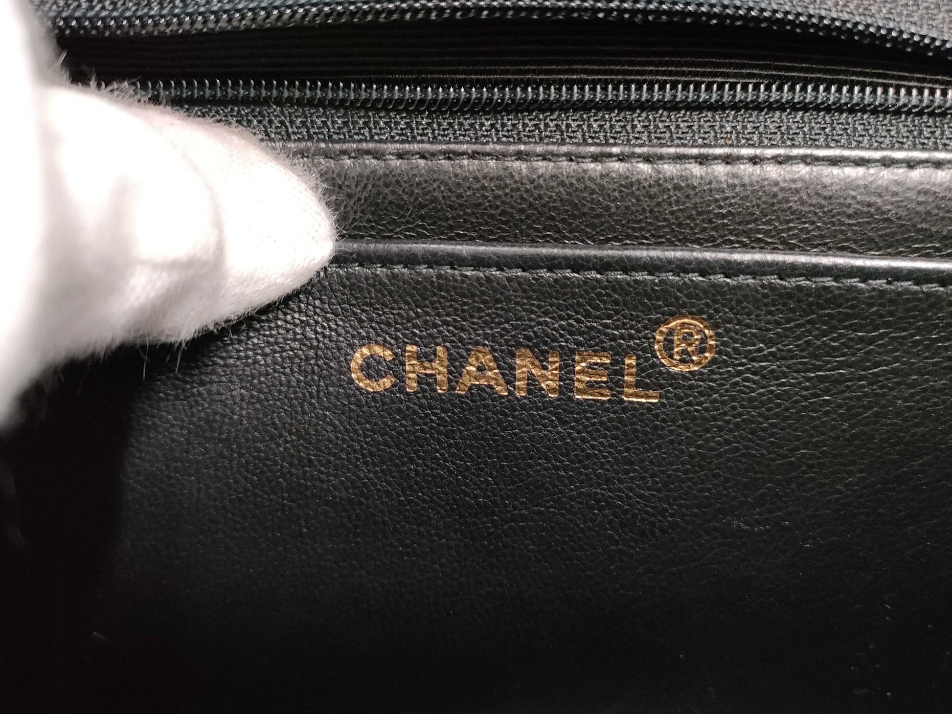 CHANEL Velvet Black Handbag