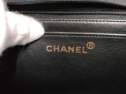 CHANEL Velvet Black Handbag