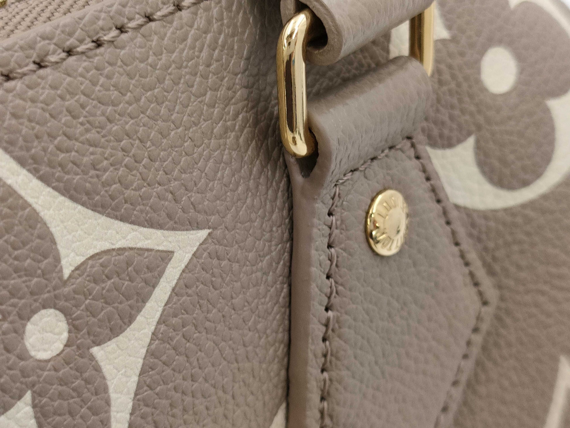 CHANEL Monogram Empreinte Speedy Bandouliere 20 Handbag Handbag