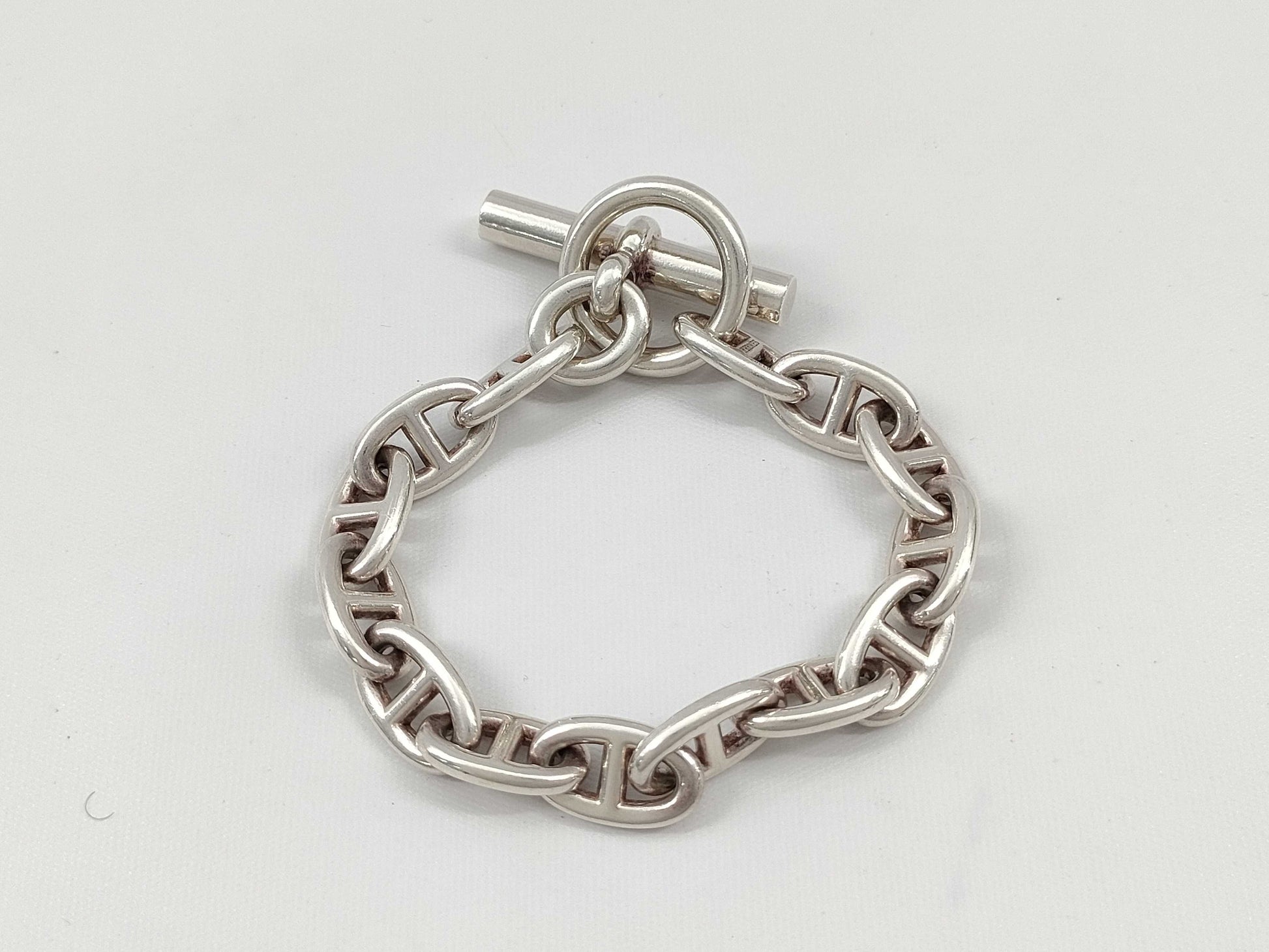 HERMES Chaine d'Ancre Bracelet/Bangle 51.1g/Ag950 Bracelet/Bangle