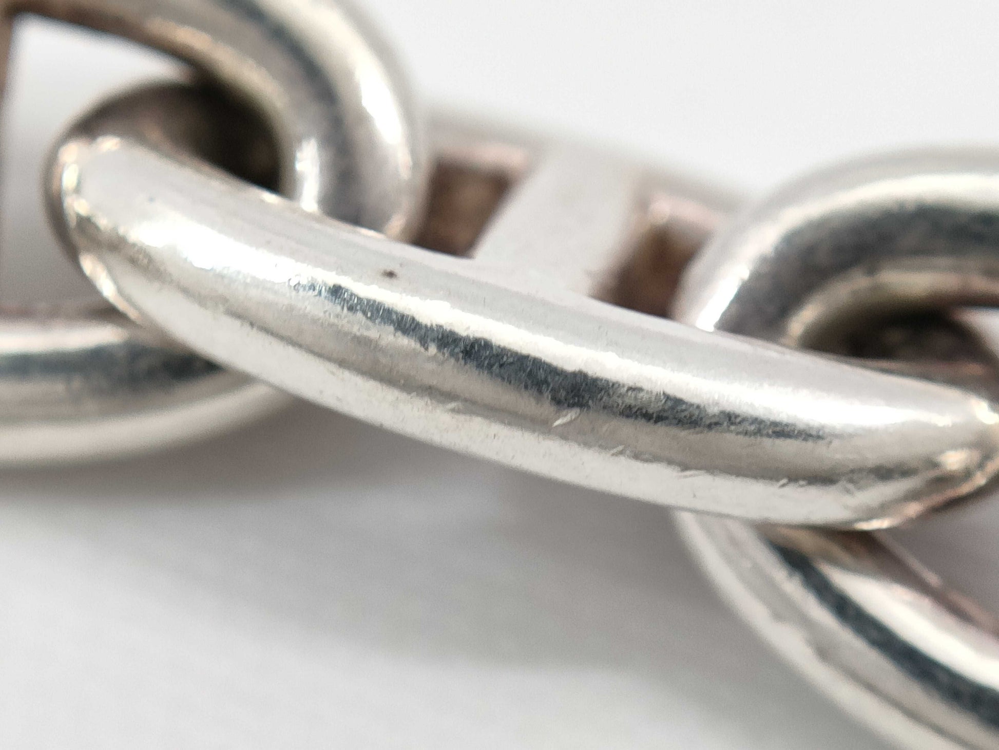 HERMES Chaine d'Ancre Bracelet/Bangle 51.1g/Ag950 Bracelet/Bangle