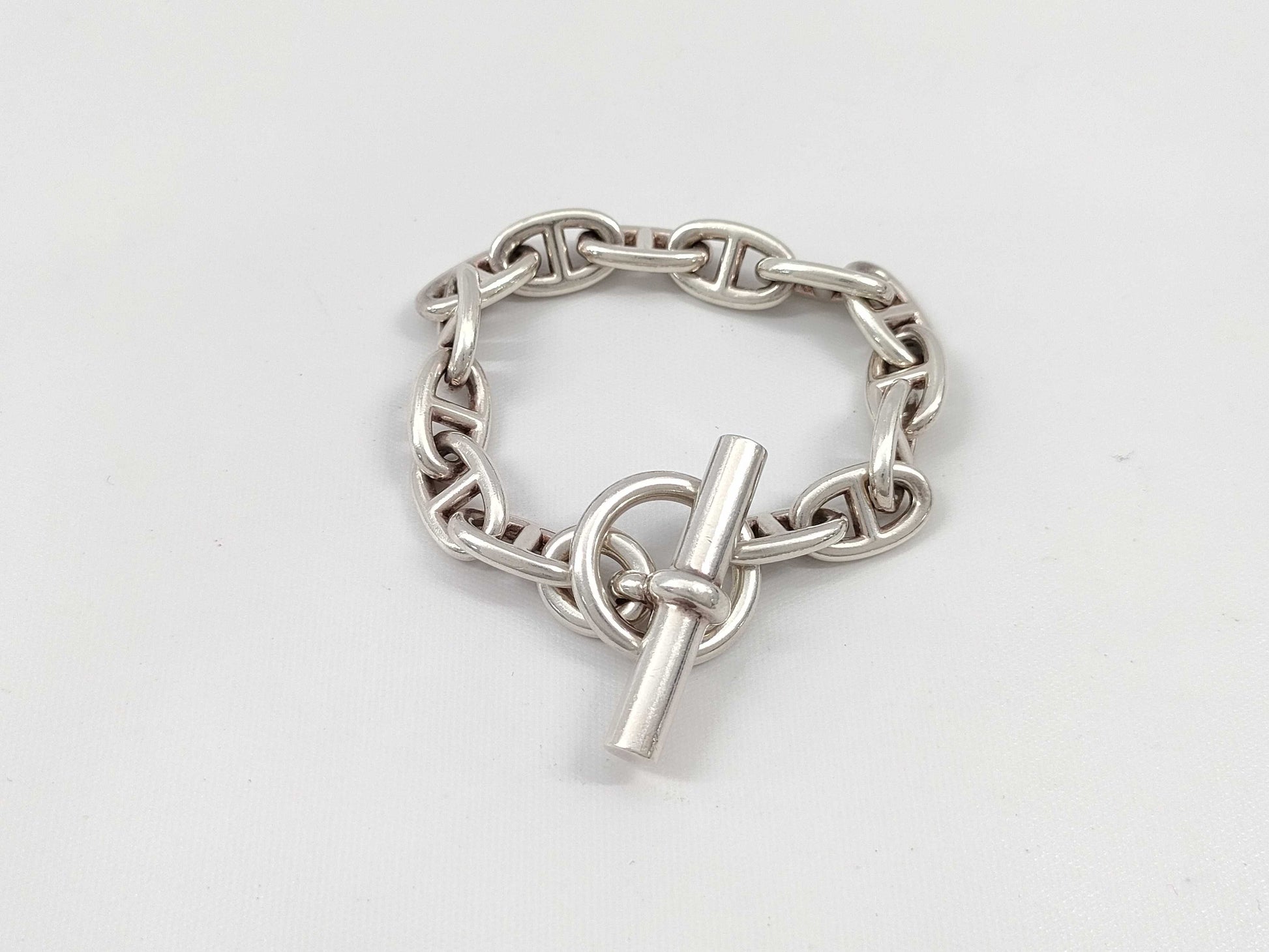 HERMES Chaine d'Ancre Bracelet/Bangle 51.1g/Ag950 Bracelet/Bangle