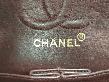 CHANEL Matelasse Double Flap Chain Cotton Black Shoulder Bag, No. 5
