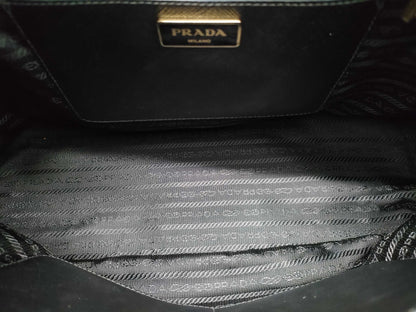 PRADA Galilea 2-way bag in Saffiano 1BA274 Black