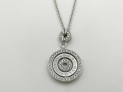 BVLGARI Astrale Cerchi Diamond Necklace in 750 White Gold, 18.6g 