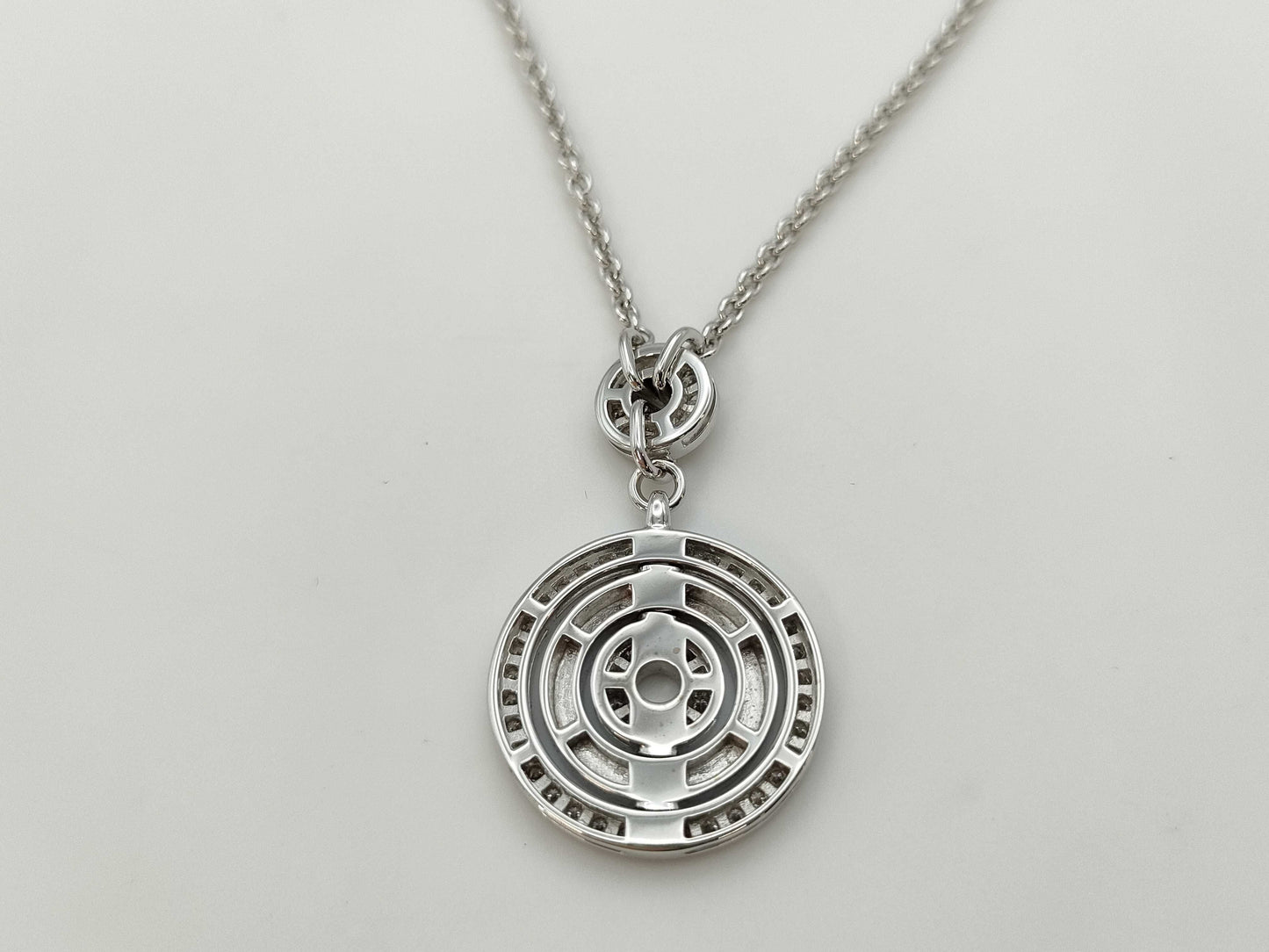 BVLGARI Astrale Cerchi Diamond Necklace in 750 White Gold, 18.6g 