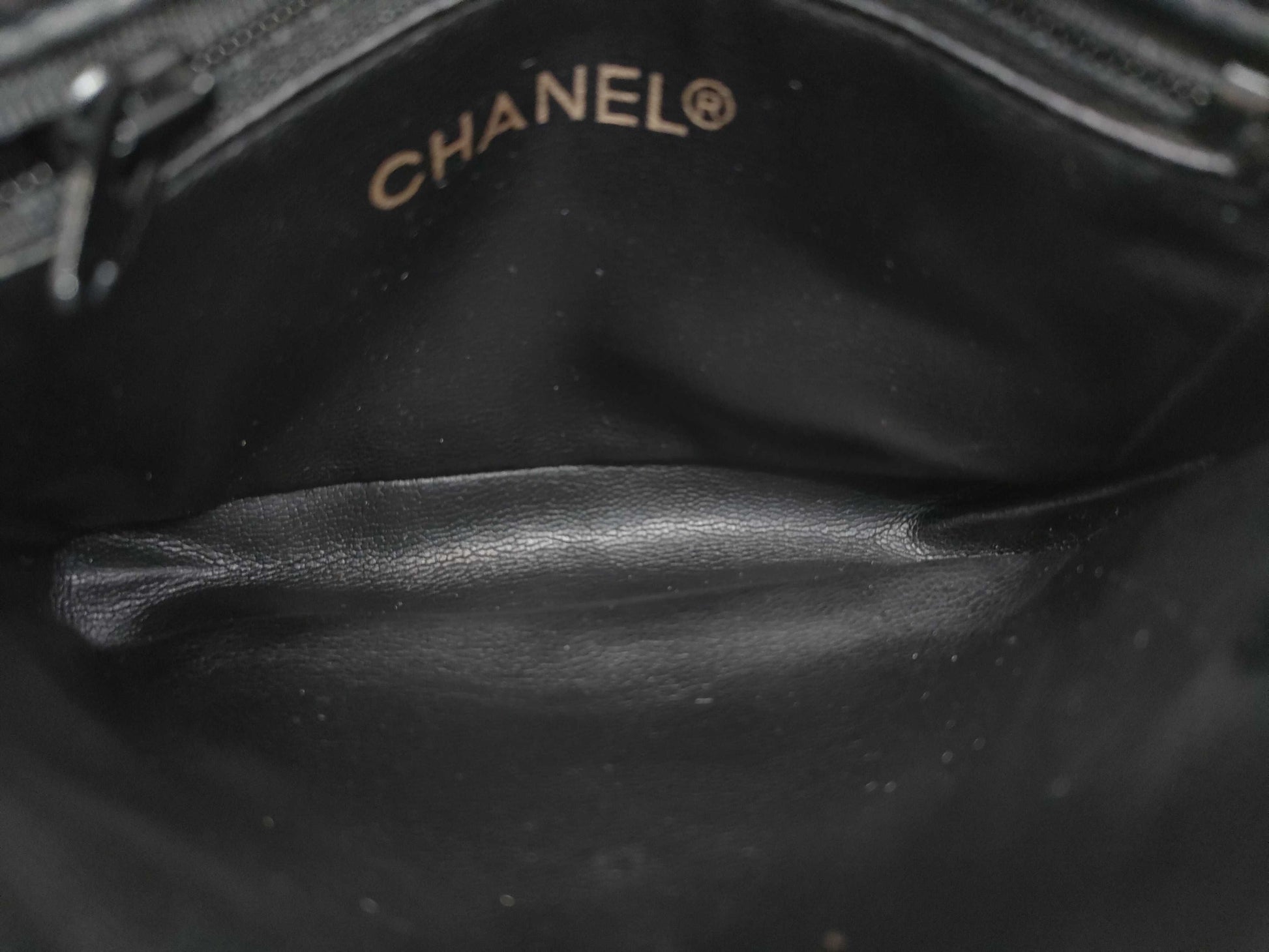 CHANEL Bicolore Lambskin Waist Bag