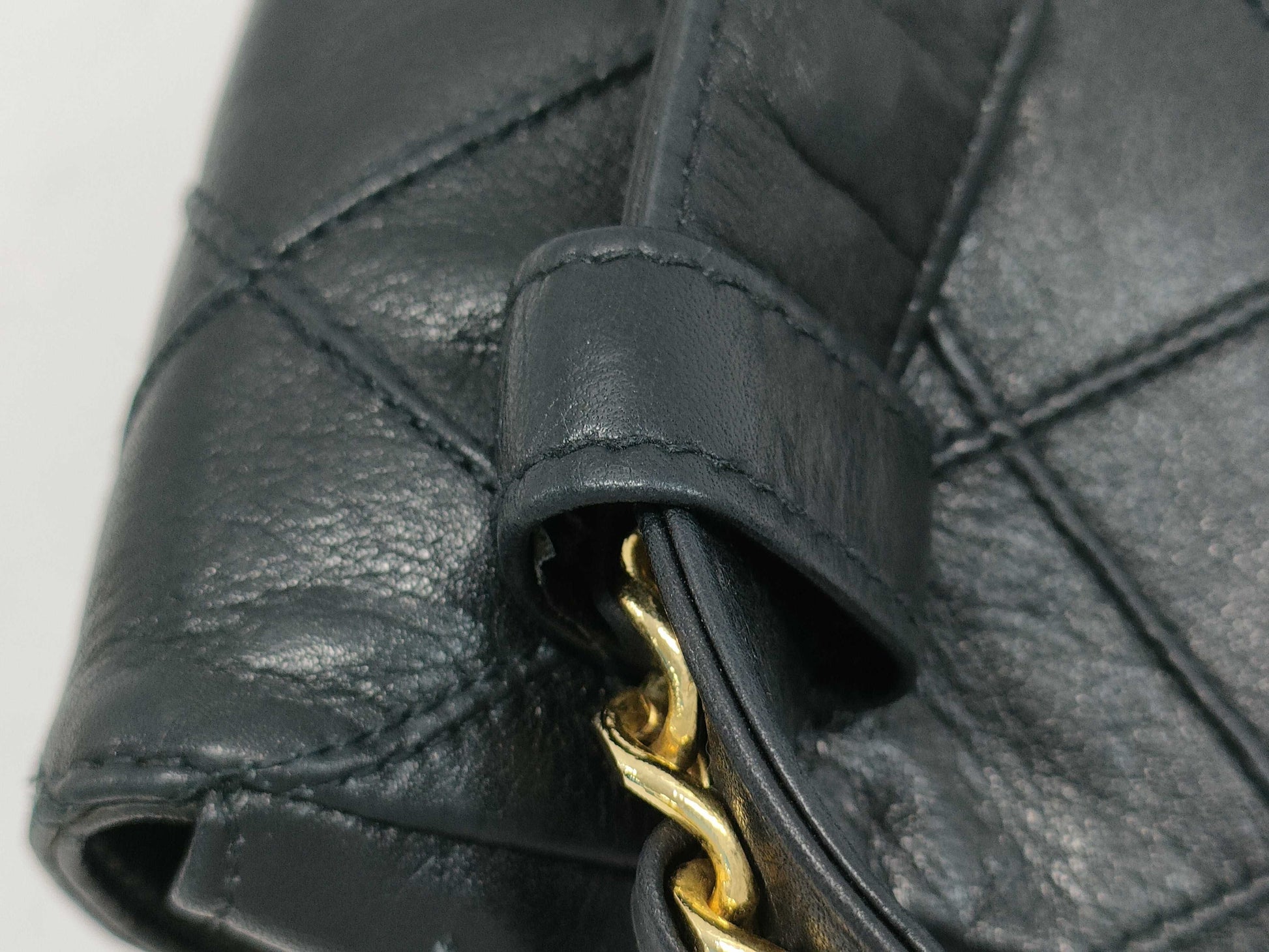 CHANEL Bicolore Lambskin Waist Bag