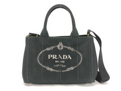 PRADA Prada Canapa 2-way handbag with shoulder strap and tote bag