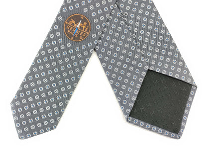 HERMES Larguez les Amarres tie. Accessories: box and other accessories.