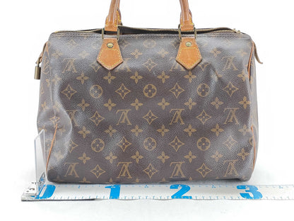 LOUIS VUITTON RFID verification failed. VI0961 Monogram Louis Vuitton Speedy 30 M41526. Accessories: Padlock Boston bag.
