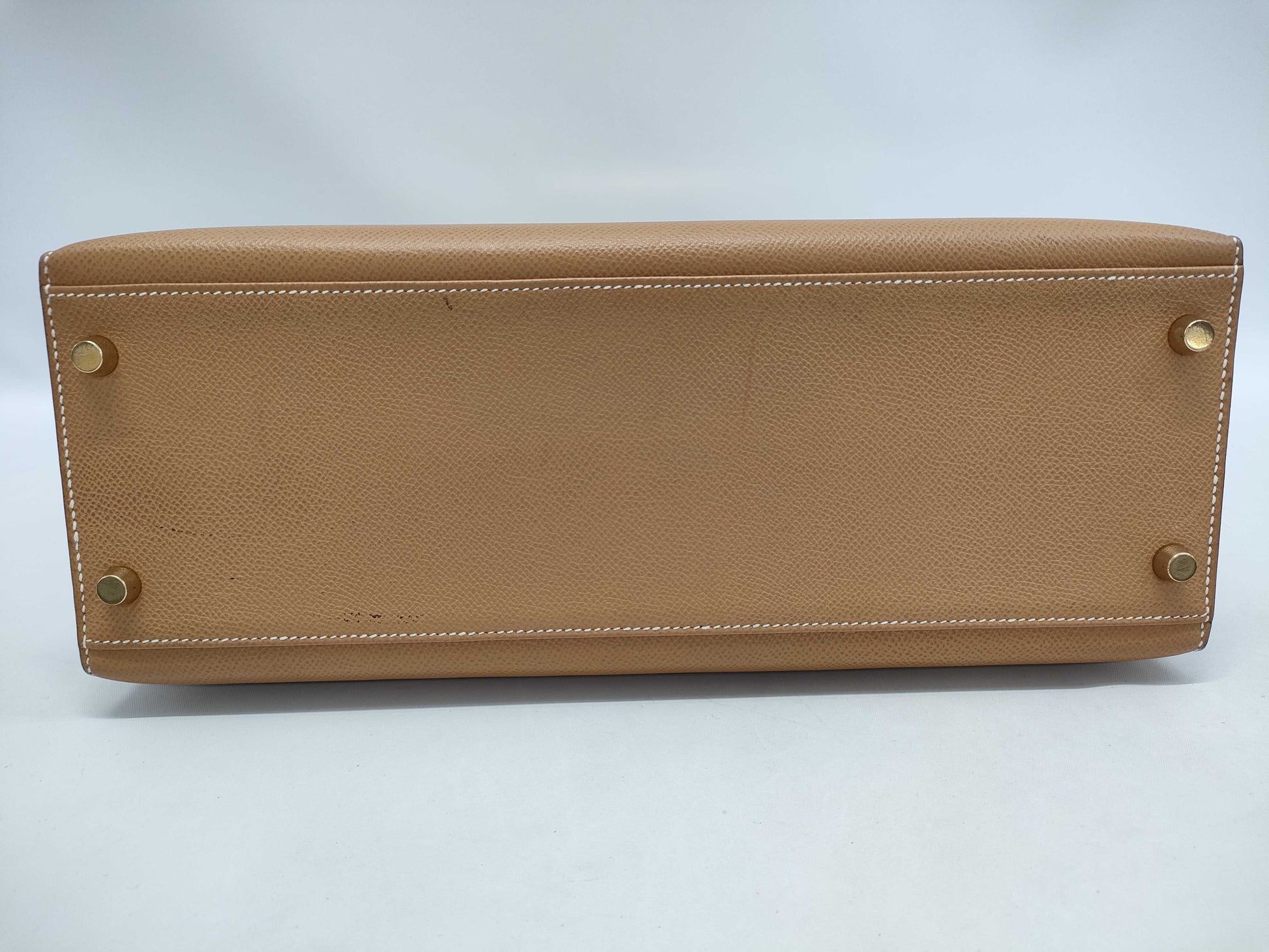 HERMES Kelly 32 Couchvel Natural Y〇 Stamp Accessories: Shoulder strap, padlock, clochette, dust bag Handbag