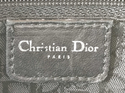 Dior Rhinestone 2-Way Handbag Canvas Khaki Handbag