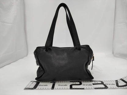 CHANEL Leather Coco Mark Shoulder Bag Handbag