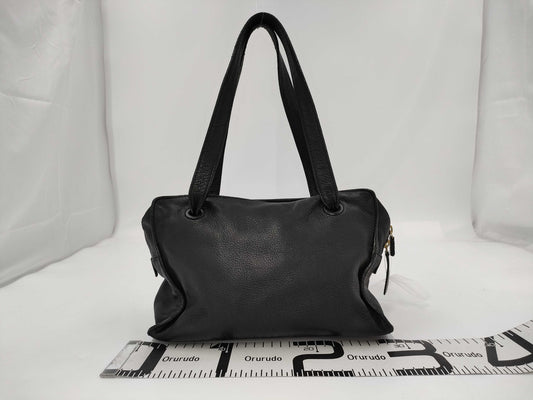 CHANEL Leather Coco Mark Shoulder Bag Handbag