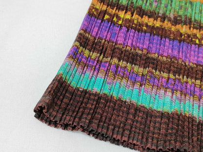 PLEATS PLEASE Issey Miyake Pleats Please Sleeveless All-Over Print Cut and Sew Top