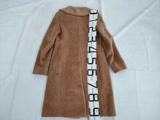 MaxMara OTS Alpaca Virgin Wool Teddy Coat, Size 40