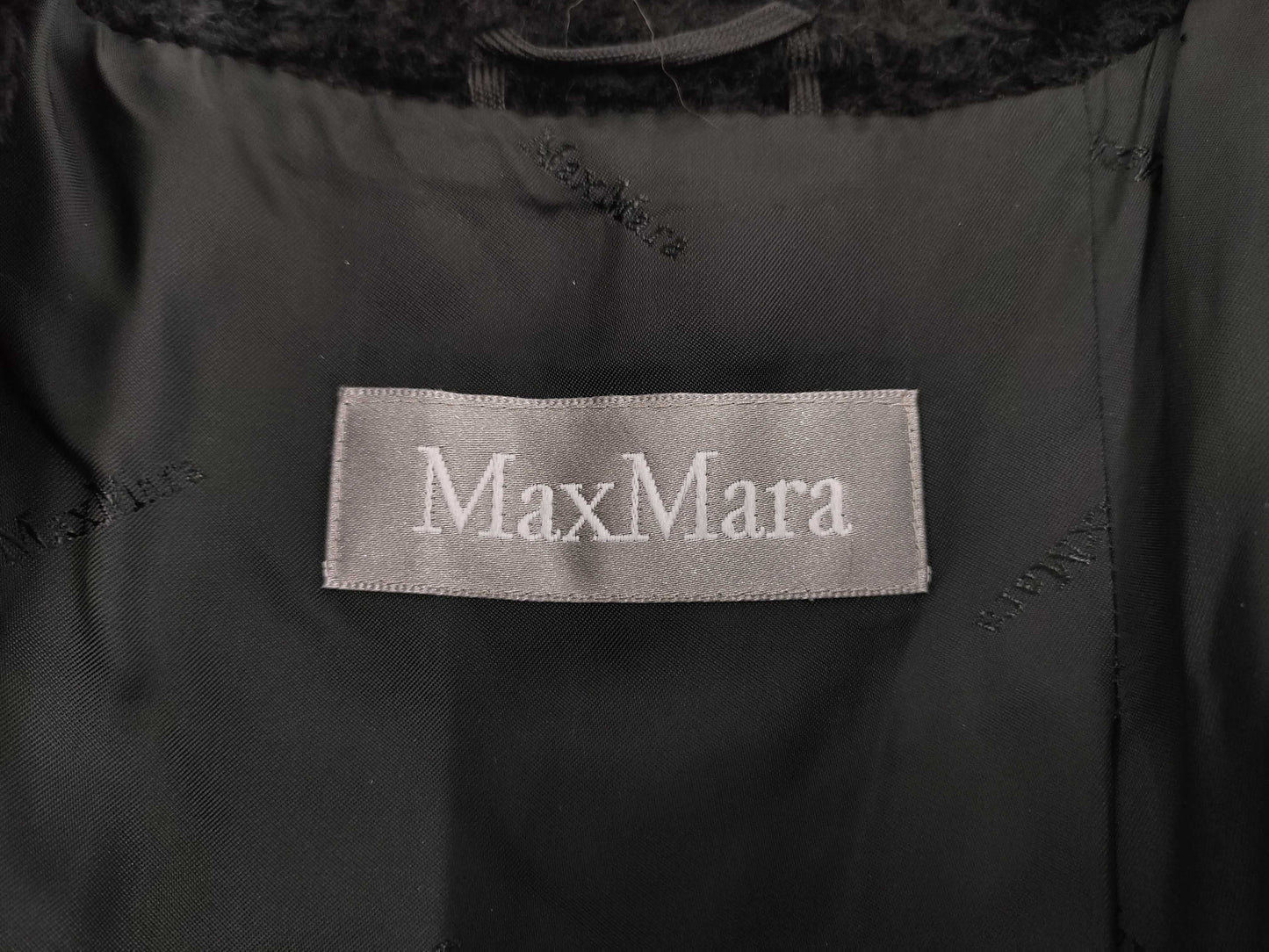MaxMara OTS Alpaca Virgin Wool Teddy Coat, Size 40