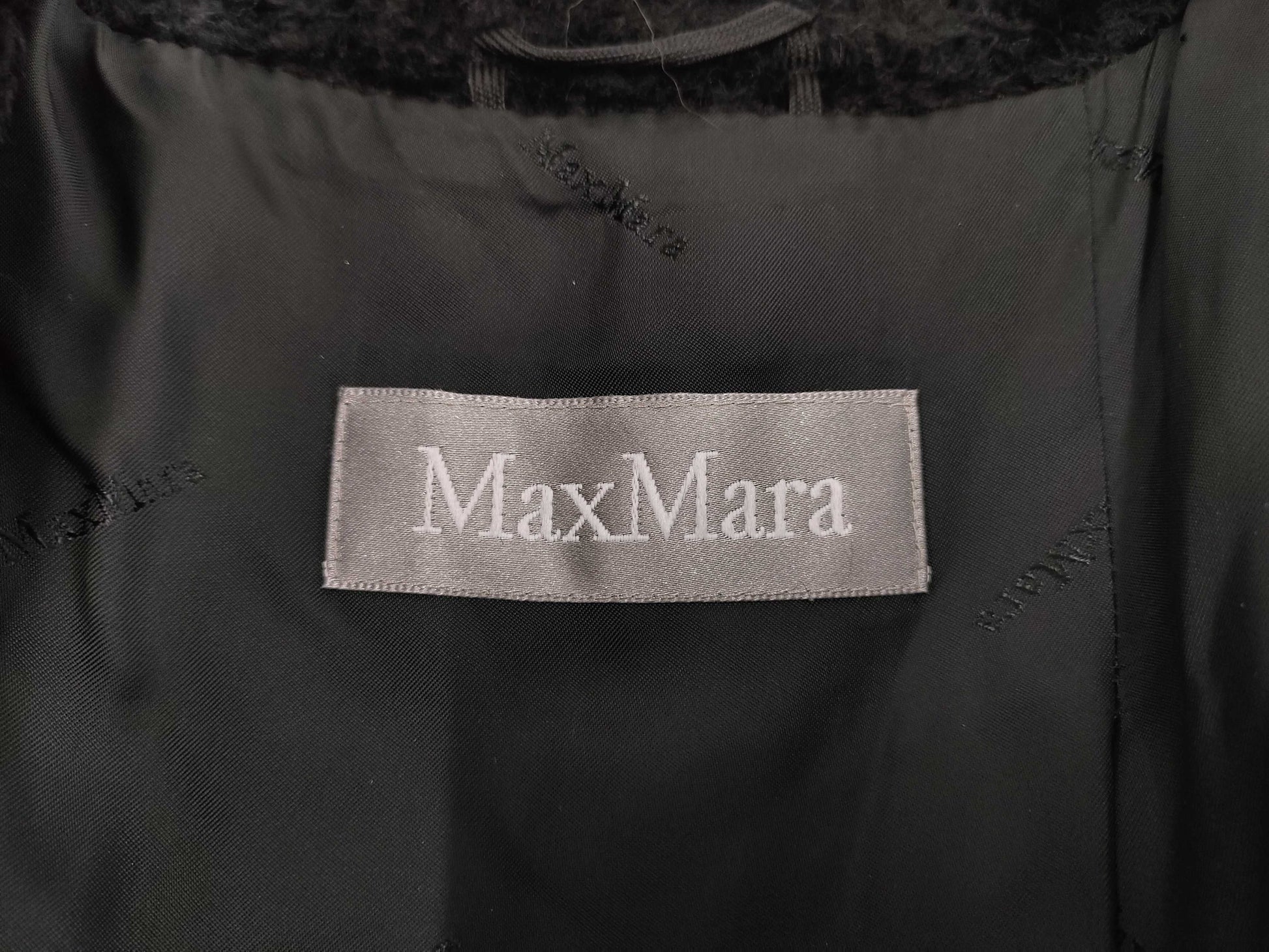 MaxMara OTS Alpaca Virgin Wool Teddy Coat, Size 40