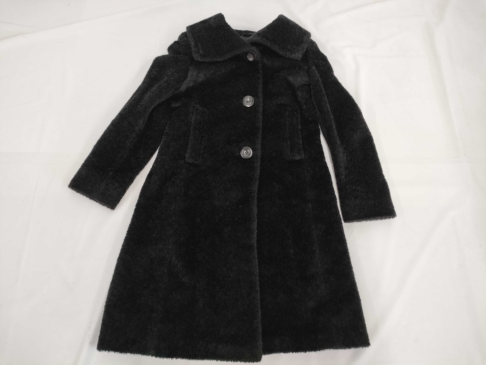 MaxMara OTS Alpaca Virgin Wool Teddy Coat, Size 40