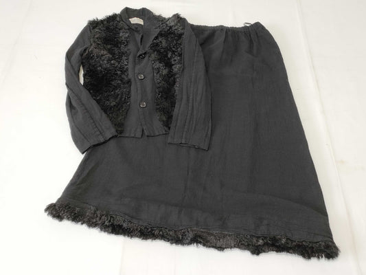 COMME des GARCONS Robe de Chambre 00AW Faux Fur Set Top