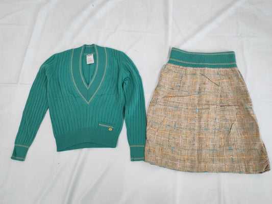 CHANEL Cashmere Tweed Knit Set Size 38 Other Apparel