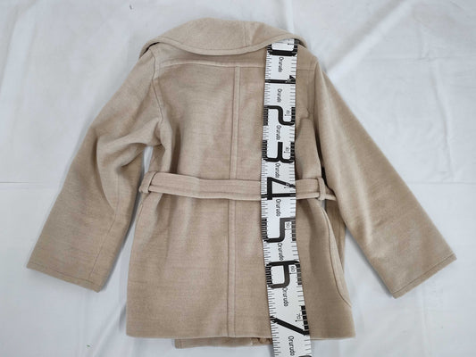 MaxMara Virgin Wool Front Pocket Coat, Size 38